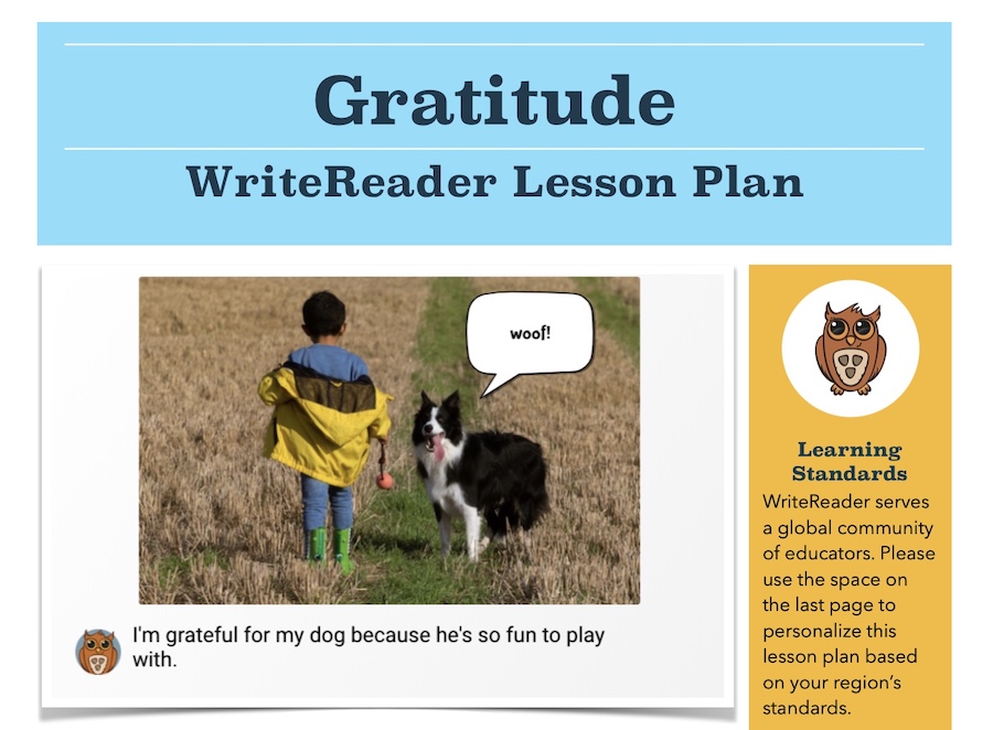 gratude lesson plan