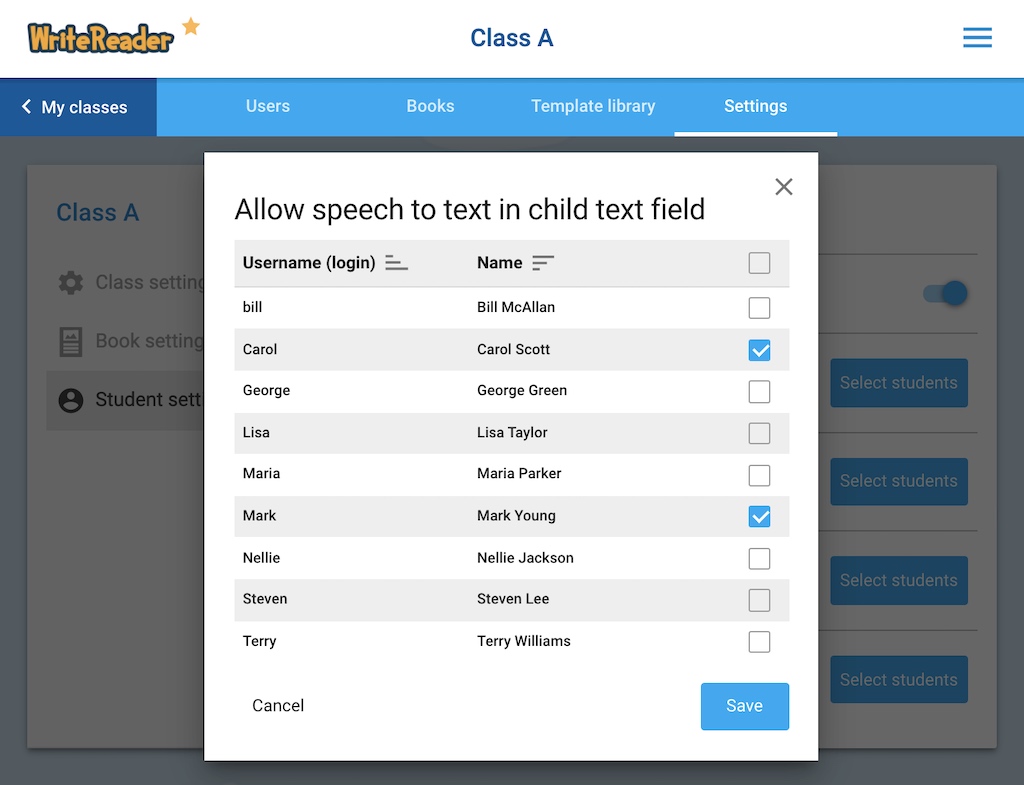 text to speech and writing