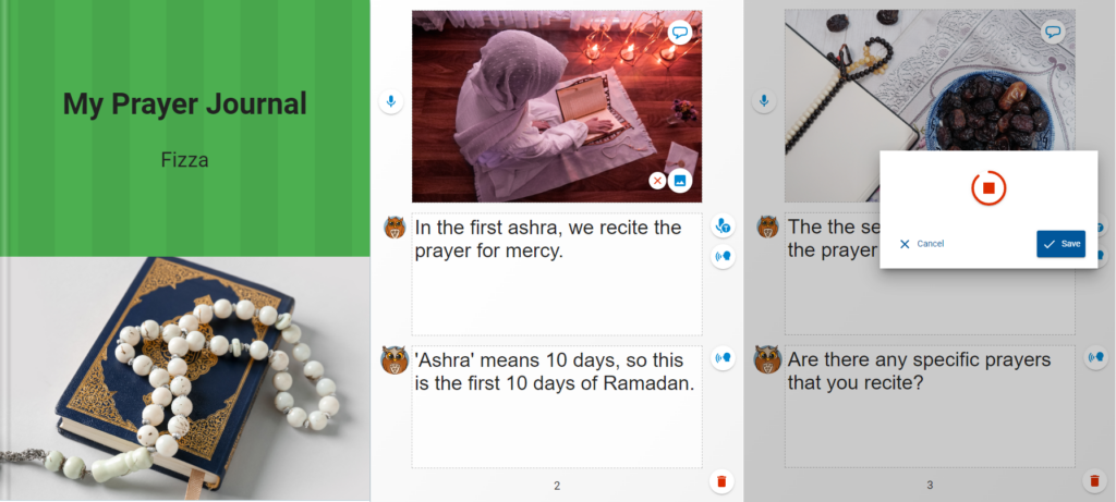 Celebrate Ramadan by creating prayer journals.